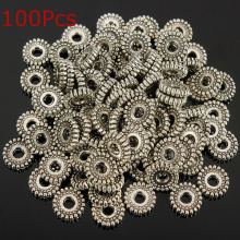 100Pcs Tibetan Silver Spacer Beads Jewelry Findings Making