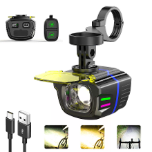 1100LM Multifunctionele Draadloze Afstandsbediening Fiets Koplamp Hoge helderheid USB oplaadbare Fiets Voorlicht