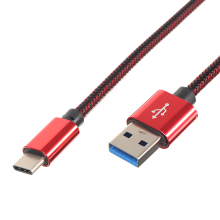 2.1A Nylon Braided Type C Usb Fast Charging Data Cable For Samsung S8 Letv Xiaomi 6 Mi5 Mi6
