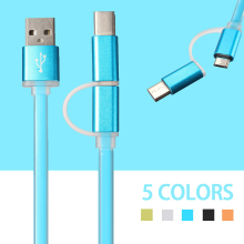 2 In 1 Micro Usb Cable With Usb 3.1 Type C Adapter Connector