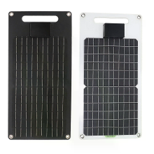 20W Monokristallijne Zonnepaneel Dubbele Uitgang 12V 24V Spanningsstabilisatie IP68 Waterdicht USB TYPE C DC Poorten voo