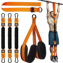 225Lbs weerstandsband verstelbaar gewicht maat pull up assistent banden met stoffen voet  en kniestukken voor pull up hu