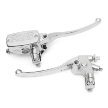 22Mm Motorfiets Hydraulische Rem Hoofdcilinder Koppelingshendel Chroom