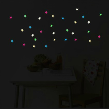 28Pcs Colorful Star Fluorescence Wall Stickers