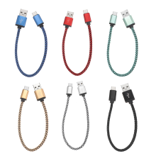 2A Nylon Braided Type C Usb Fast Charging Data Cable 0.3M For Samsung S8 Letv Xiaomi 6 Mi5 Mi6