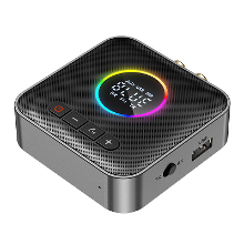 3 In 1 Digitale Display bluetooth 5.4 Audio Zender Ontvanger FM Modulator Zender 3.5MM AUX RCA USB Type C Multi punt Int