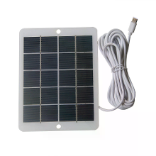 3W 5V Zonnepaneel Lader Meerdere Uitgangen Micro USB/Type C/DC5521 Draagbare Compacte Buitenoordse Noodstroom voor Telef