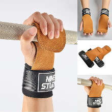 4Mm Dikte Fitness Verbeterende Hand Ondersteuning Koeienhuid Zachte Materiaal Antislip Duw trek Stang Hulpstuk Horizonta