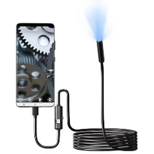 5,5 Mm HD Auto Endoscoopcamera 1m/5m/10m Micro 8 LED IP67 Waterdichte Industriële Smartphone Camera USB Type C