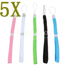 5 Color Safety Hand Wrist Strap Set For Wii Ds 3ds Psp