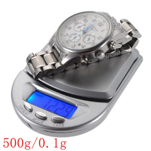 500G X 0.1G Digital Jewelry Diamond Pocket Electronic Balance Weight Lcd Scale