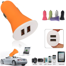 5V 2.1A Dual Usb Ports Nipple Color Randomly Car Charger For Iphone Samsung Xiaomi