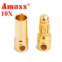 6000 Stuks Amass 3,5 mm verguld koperen bananenplug GC3510 vrouwelijke plug