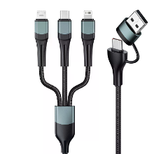 60W USB A/USB C naar iP/Type C/Micro USB Kabel Snelladen Gegevensoverdracht Pure Koper Kern Draad 1,2M Lang voor iPhone