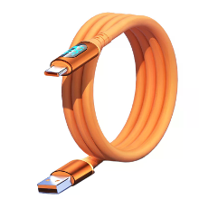 6A 120W USB A naar Type C LED Display Kabel Snelle Oplading Gegevensoverdracht Dikke Koperkern Lijn 1M/2M Lang voor iPho