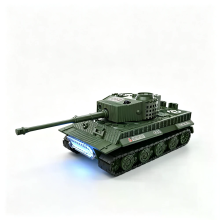 777K/777T RTR 1/64 2.4G Mini RC Tank Car Tiger 99A Desktop Simulation Battle Tracked Remote Control Shooting Vehicles Mo