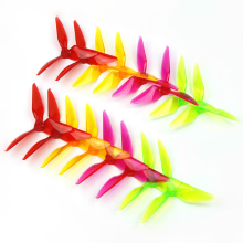 8 Pairs Kingkong 5051 Multicolor 3 Blade Propeller Cw Ccw 5.0Mm Mounting Hole For Fpv Racer