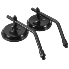 8Mm Classic Retro Motorcycle Round Rear View Mirrors For Harley Thruxton Bonneville