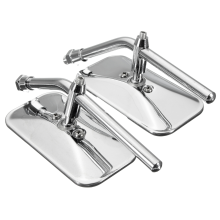 8Mm Square Retro Classic Motorcycle Rear View Mirrors For Harley Thruxton Bonneville