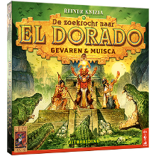 999 Games De Zoektocht naar El Dorado: Gevaren & Muisca bordspel Nederlands, Uitbreiding, 2   4 spelers, 60 minuten, Vanaf 10 jaar
