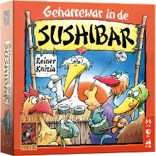 999 Games Geharrewar in de Sushibar dobbelspel Nederlands, 2   5 spelers, 20 minuten, Vanaf 8 jaar