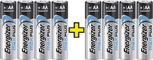 Aa Batterij (penlite) Energizer Max Plus 4+4 Alkaline 1.5 V 8 Stuks