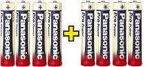 Aaa Batterij (potlood) Panasonic Pro Power 4+4 Gratis Alkaline 1.5 V 8 Stuks