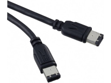 Aansluitkabel Digitus Firewire [1x Firewire (400) Stekker 6 Polig   1x Firewire (400) Stekker 6 Polig] 3 M Zwart