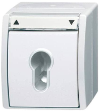 ABB 2CKA001101A0924 Schakelaar IP44 Wit, Zuiver wit (RAL 9010)