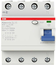 ABB 2CSF204201R3400 F204 A S 40/0,3 Aardlekschakelaar A 4 polig 40 A 0.3 A 400 V