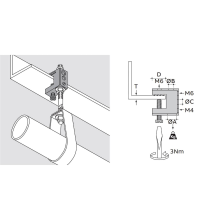 ABB E Klips FH 65 Trägerklammer waagrecht Balkklem Verenstaal 7TCA084030R1214 100 stuk(s)