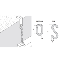ABB NF 4 E Klips S Glied für Kette Geperforeerde band 20 mm Verenstaal 7TCA084220R0378 100 stuk(s) (Ø x l) 4 mm x 20 mm
