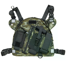 ABBREE PT 10 Multifunctionele Handheld Walkie Talkie Rugzak Borstopslagzak voor Baofeng UV 5R BF888S Buitenuitrusting