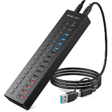 Acasis 16 in 1 aangedreven Switch Type C Docking Station USB hubs adapter met Slim opladen*4 / USB3.0*4 / USB2.0*6 / USB