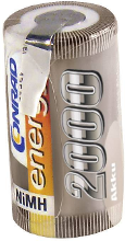 Accucel NiMH Sub C 1.2 V 2000 mAh Conrad energy met soldeerlip