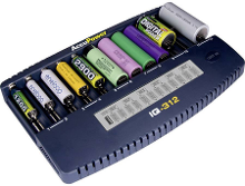 AccuPower IQ312 Batterijlader NiCd, NiMH, Li ion 10340, 10350, 10440, 10500, 12500, 12650, 13500, 13650, 14500, 14650, 16340, 16650, 17335, 17355, 17500,