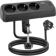 ACT Connectivity Stekkerdoos met 3 type F stopcontacten