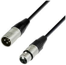 Adam Hall 4 STAR DMF 2000 DMX XLR Verbindingskabel [1x XLR stekker 3 polig   1x XLR bus 3 polig] 20 m Zwart