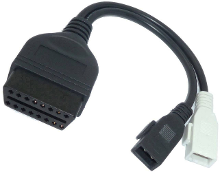 Adapter Universe 2x2 Interface OBD2 7250 OBD II stekker