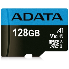 ADATA Premier microSDXC, 128 GB UHS I Class10 (A1, V10), incl. Adapter