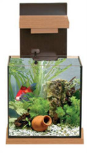 Adm Aquacubic Aquarium Met Filter Bruin/lichtbruin #95;_15 Ltr 30x22x30 Cm