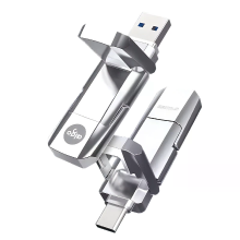 AIGO U393 Type C & USB3.2 Flash Drive 128GB 256GB Hoge Snelheid Solid State Mentale Flash Drive USB3.2 Gen2 520MB/S voor