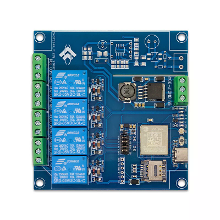 AIR780E 4G Full Netcom Vier Kanaals Relaismodule LTE Cat.1 Bis Communicatiebord Laag Vermogen Module Type C DC7 24V GPIO