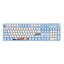 Ajazz AK515 Mechanisch gamingtoetsenbord 104 toetsen Doorschijnend PBT toetsenbord Macroprogrammering Blauw/bruin/rood s