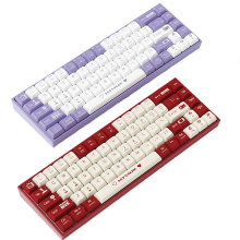 AJAZZ AK680 68 Toetsen Bedraad Mechanisch Gaming toetsenbord Hot Swappable Mouw Schakelaar RGB USB Bedraad 65% Indeling