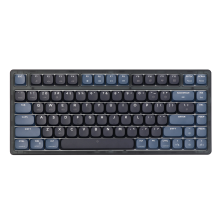 Ajazz AK832 75% LowProfile Mechanisch gaming toetsenbord met Gasket mount, Bluetooth 5.1/2.4G draadloos en Type C bedraa