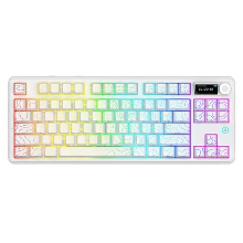AJAZZ AK870 V2 Tri mode Mechanisch Toetsenbord 75% RGB Hot Swappable Gasketstructuur 10000mAh Accu Draadloos Gaming Toet