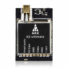 AKK X2 Ultimate International Version VTX 25mW/200mW/600mW/1200mW 5,8GHz MMC schakelbare FPV zender met Smartaudio MIC v