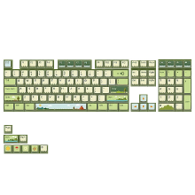 AKKO 116 Toetsen Midzomer Landschap PBT Keycap Set ASA Profiel Aangepaste Toetsen voor 61/68/87/96/104/108 Mechanische T