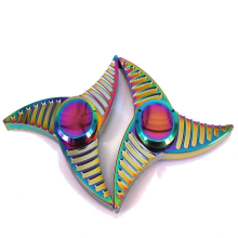 Alloy Starfish Shape Tri Spinner Rotating Fidget Hand Spinner Adhd Autism Reduce Stress Toys